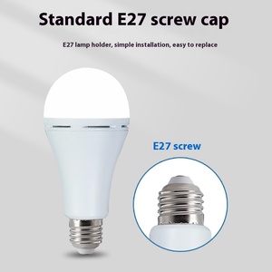 2-in-1 LED電球ランプ新しいポータブル屋内/屋外キャンプ用ライトE27ベース & タッチコントロール緊急用 - Product Image 4