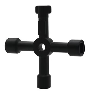 4 yollu çok fonksiyonlu evrensel çapraz anahtar çinko alaşım tesisatçılar elektrikçiler vana araçları tren elektrik asansör için tuşları - Product Image 1