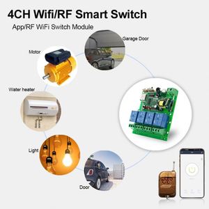 Telecomando universale Senza Fili Regolatore di WiFi Modulo Relè eWeLink APP Ricevitore per Schermi di Proiezione Elettrico Tende Porta Del Garage - Product Image 6