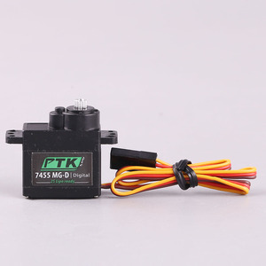 PTK 7455 MG-D Micro Servo 12g servo digitale ad alta velocità e grande torsione con denti in metallo (dimensioni 9g) modello ad ala fissa - Product Image 5