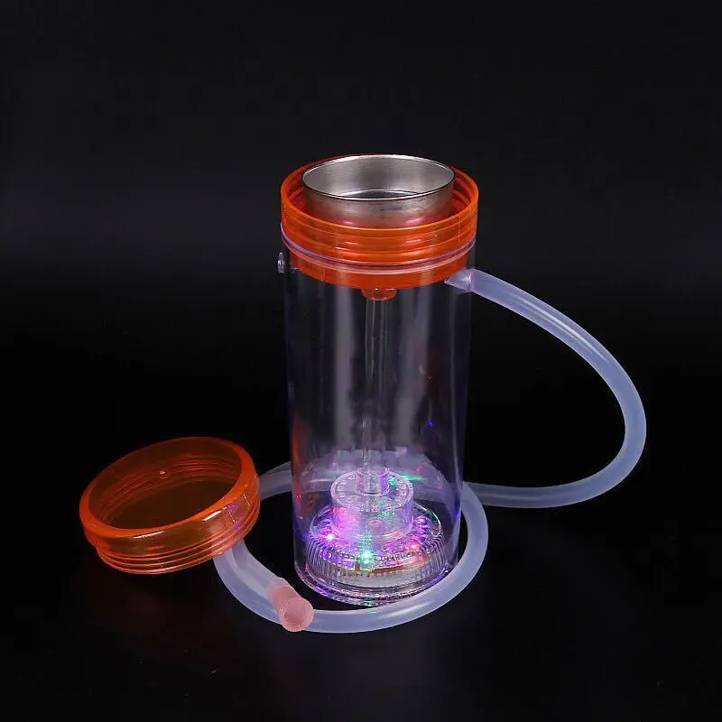 Bộ Cốc Hút Thuốc Hookah Led Du Lịch Cầm Tay Phát Sáng Nhiều Màu Bộ Móc Hút Thuốc Cầm Tay Hút Thuốc Cho Ô Tô