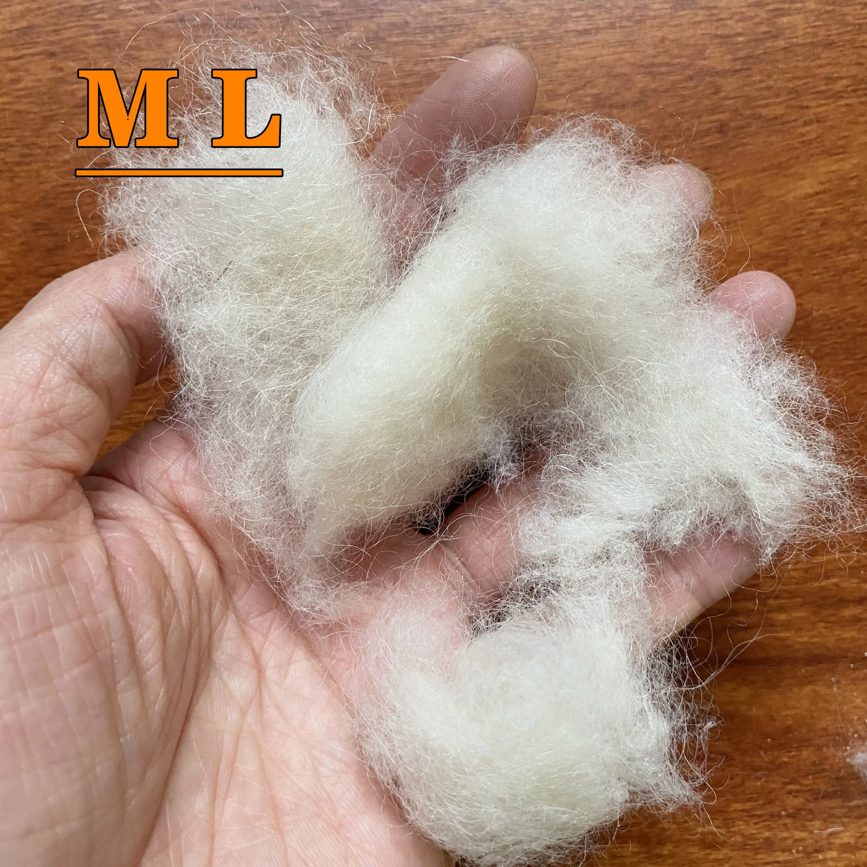 Muestra gratis, precio más bajo, lana de oveja cardada, fibra de lana natural, 100% de lana de oveja, residuos para alfombras y fertilizantes