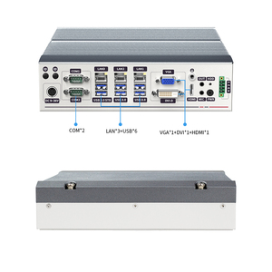 Industrial Computer Fanless Mini PC Intel Core I5/I7 6th 9th Generation VGA Win7/8/10/11 <strong>Linux</strong> Six USB Three <strong>Network</strong> Dual Serial - Product Image 4