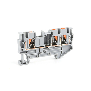 Resorte de alimentación multinivel PT 4-TWIN, 3 conductores, 4mm, Push-in, doble carril DIN sin tornillo, bloque de terminales de resorte - Product Image 5