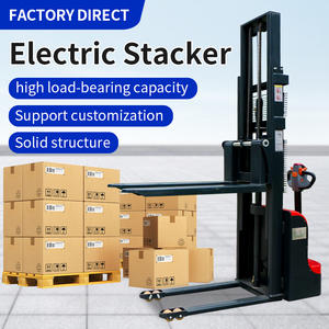 Self Lift Rider Elektrischer Stapler Laden Tragbarer Paletten stapler All Terrain Automatic Warehouse Asrs Paletten stapler kran - Product Image 5