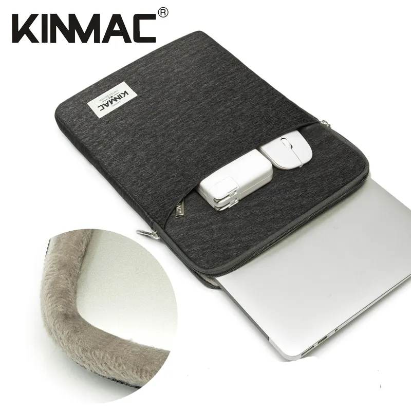 Kinmac Stile Del Modello Verticale 15 pollici Del Computer Portatile Manica con Tasca 15 pollici Sacchetto della cassa Del Manicotto Del Computer Portatile da 15.6 pollici