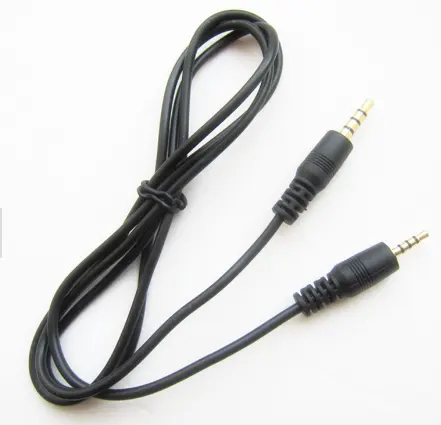 Commercio all'ingrosso 1.5M 3.5MM Stereo placcato oro Jack spina maschio Audio cavo AUX