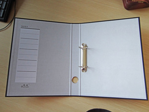 Carpeta de archivo de hoja suelta de 2 agujeros, papel de almacenamiento de datos multifuncional punzonado A4 - Product Image 3