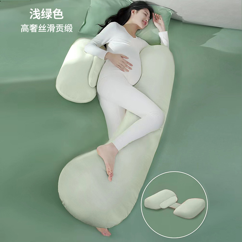 Vert haricot clair, satin de soie de luxe