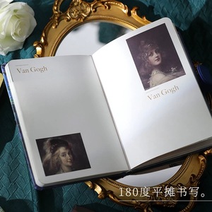 芸術的な油絵ジャーナルセット<span class=keywords><strong>B6</strong></span> 98シート有名な絵画プランナー磁気バックルA5ノートブックゴッホのインナーページをフィーチャー