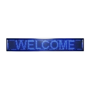 Tablero de texto de desplazamiento LED de alto brillo color azul publicidad pantalla LED P10 señal de mensaje LED electrónica al aire libre - Product Image 1