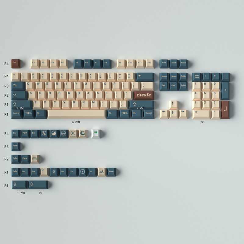 GMK Earth Tones-129 touches