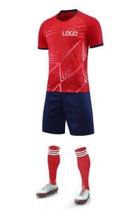 Gençlik özel Logo süblimasyon kulübü futbol forması % 100% Polyester düşük maliyetli yetişkinler için farklı renklerde mevcuttur takım - Product Image 5