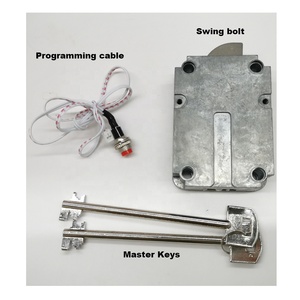 Teclado ligero Seguro Cerradura electrónica impulsada por motor Cerradura segura Nuevo diseño Código Combinación Cerradura de seguridad para gabinete y pistola de oficina - Product Image 4