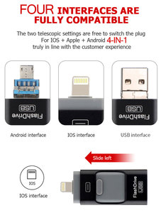 4 in 1 Type-c OTG USB Flash Drive 16gb USB Flash 3.0 Pendrive 64GB USB Stick 128GB 256 GB Memory Stick per iPhone Android PC - Product Image 5