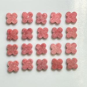HQ GEMS بالجملة دبي 13x13x2 لون جديد أزرق طبيعي حجر أمازون أربع أوراق حجر البرسيم - Product Image 5