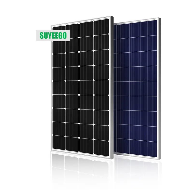 SUYEEGO 300w 350w 450w 480w 500w 550w sun power mono half cell solar panel pv module factory price High Efficiency for solar sys
