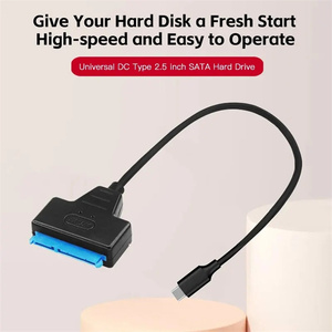 ประเภท C ถึง SATA สายเคเบิลรองรับ 2.5 นิ้วภายนอก HDD SSD ฮาร์ดไดรฟ์อะแดปเตอร์สายคอมพิวเตอร์ตัวเชื่อมต่อ Converter - Product Image 2