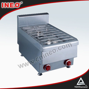 台面式2燃烧器炊具系列，带不锈钢炉排和无缝结构 - Product Image 2