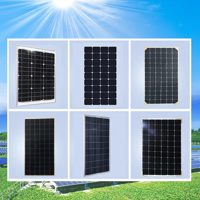 Güneş panelleri 125W-200W fotovoltaik panelleri kolay kurulum tek kristal güneş panelleri