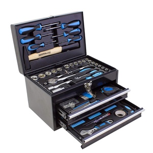 117pc ev DIY ve garaj mekaniği araç kiti seti. Bir Metal araç kutusu prizler, anahtarlar, pense ve popüler araçlar. OEM ODM hazır - Product Image 1