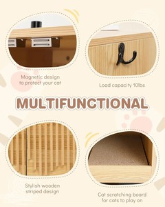 Jubinatural Hot Người Bán Phổ Đa Cấp Trong Nhà Leo Núi Khung Rắn Gỗ Thân Thiện Với Môi Quadrate Mèo Mèo Hộp Phụ Kiện - Product Image 5