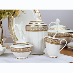 生产陶瓷产品骨瓷器皿餐饮具精美瓷器晚餐套装餐具 - Product Image 1