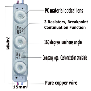 IP68 DC12Vライトボックス、サイン、チャンネルレター、屋外照明バックライト12V LEDモジュール - Product Image 2