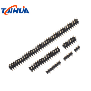 Pin <strong>Header</strong> 2.0 Pitch 1Pin to 40 Pin <strong>SMT</strong> Single Row and Double Rows Right Angle DIP Connectors Factory Customized - Product Image 1