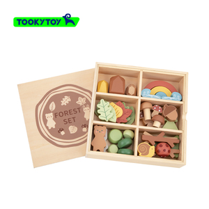 RTS Scene Model Simulation Plant False Stone Simulation Number Children&amp;#39;<strong>s</strong> Toy Set Wild Scene Animal <strong>Cognition</strong> Wooden Toys - Product Image 3