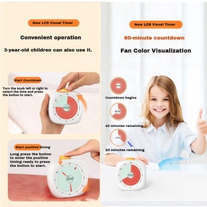 Timer digitale funzione di conto alla rovescia funzione di sveglia sonorizzare promemoria audio per bambini gestione del tempo per l'insegnamento della cucina di apprendimento - Product Image 2