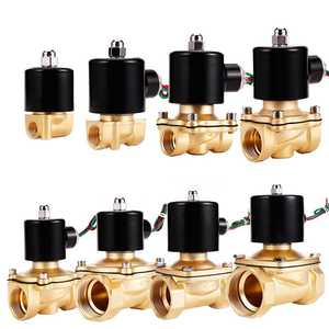 Normalmente aberto latão elétrica 12v 24v tipos de válvula solenóide de ar 220v para o controle de duas vias de água magnético válvula de gás válvula