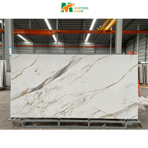 Lauren vàng trắng thiêu kết đá sứ ngói cao bóng phiến bàn thân thiện với môi chống cháy nhẹ không thấm nước - Product Image 5