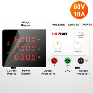 NICE POWER R-SPS6010 10A DC Netzteil Telefon Reparatur Einstellbare 4-stellige Anzeige Fabrik preis Labor tisch Variable Quelle 60V