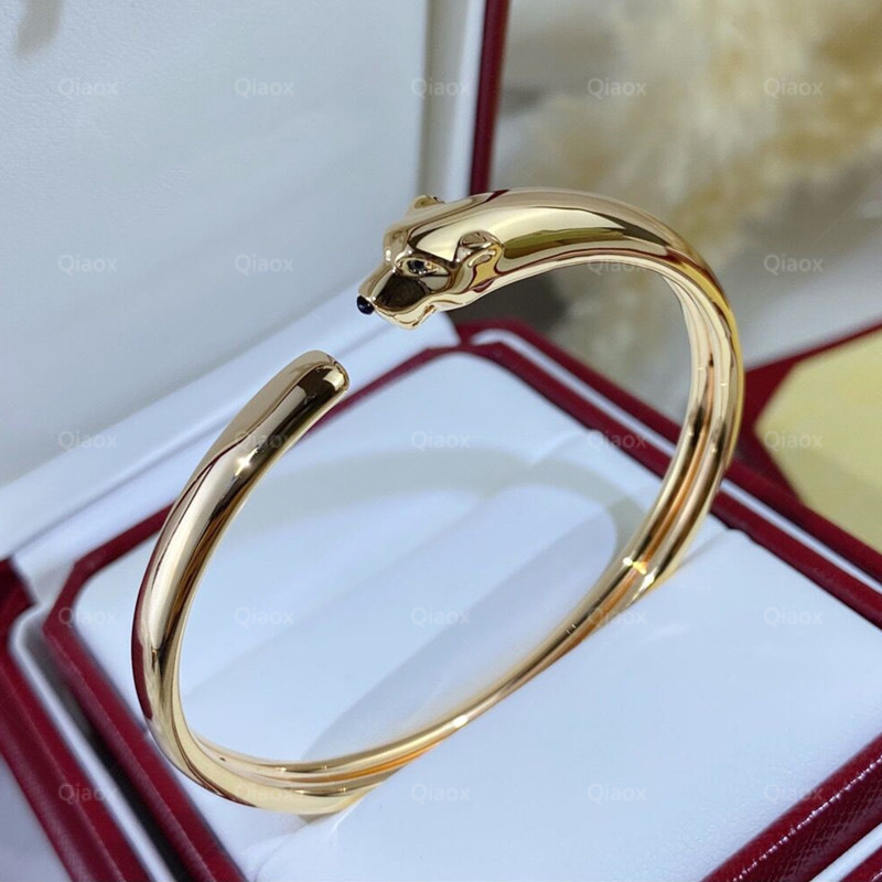 <strong>Jade</strong> domineering leopard print women's bracelet classic smooth eyes high-end light luxury wedding style gift for girlfriend - Product Image 1