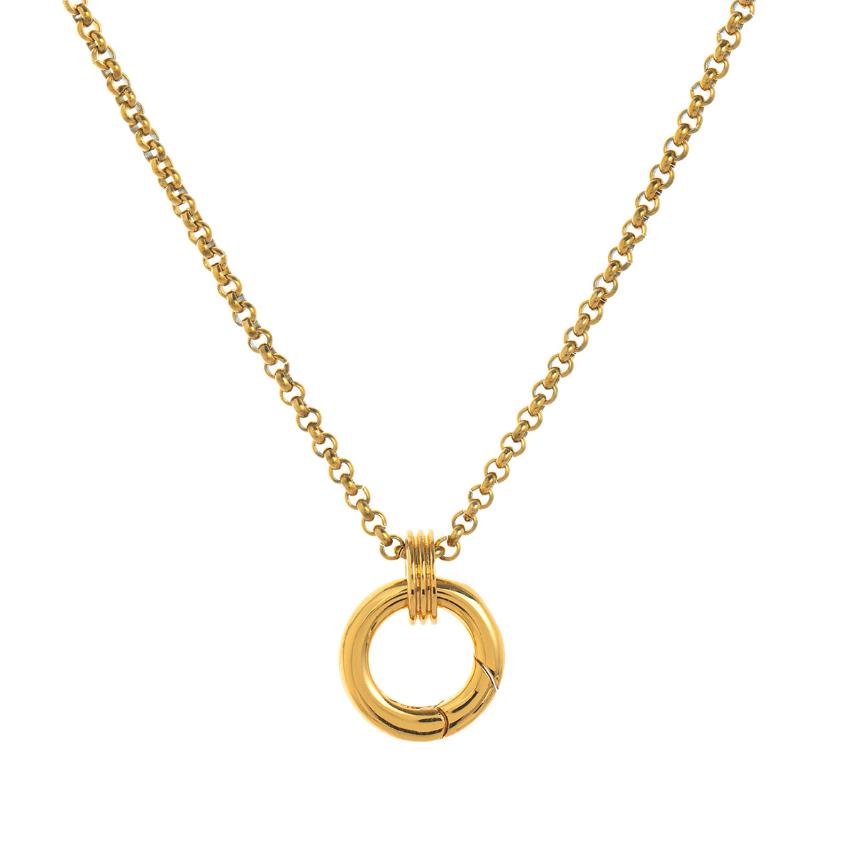 Gold spring buckle chain b(13mm)