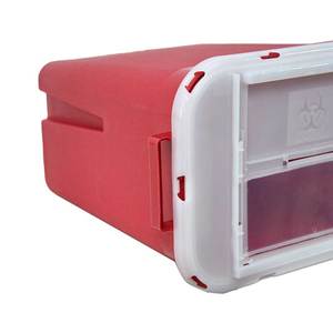 药物塑料容器2加仑尖锐容器壁挂式容器 - Product Image 5
