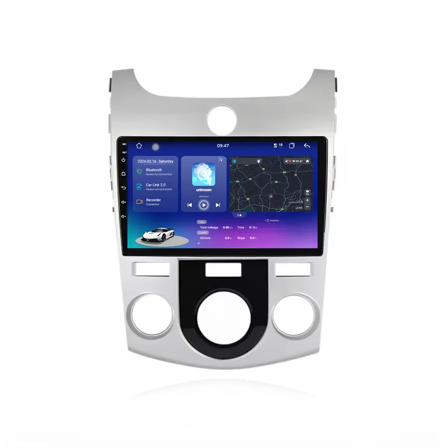 Android 13 8Core 8 + 128g Radio de coche para Kia Forte Cerato 2008-2013 2K 2000*1000 pantalla táctil REPRODUCTOR DE DVD estéreo para coche