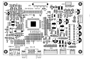 Placa controladora con interfaz HDML y VGA Placa controladora de pantalla LCD de gama alta - Product Image 3