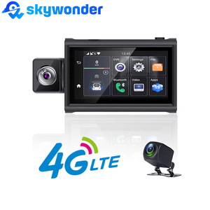 Gps מעקב אחר wifi מרחוק מצלמת Dash 3 אינץ 'dvr מקליט חינם מסלול d3 4 גרם מצלמה מכונית עם מצלמה כפולה אפליקציה בשידור חי וידאו