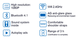 Mobile App Control Human Walking Billboard Hohe Helligkeit Digital Movable Billboard LCD-Display im Freien - Product Image 6