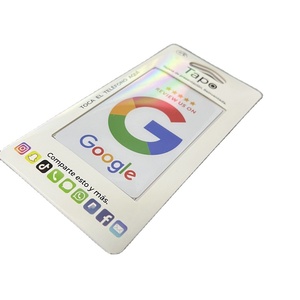 Unique Design Smart URL Write Custom Programmable QR <strong>Code</strong> Business RFID Card Packaging Google Review Card Nfc - Product Image 3