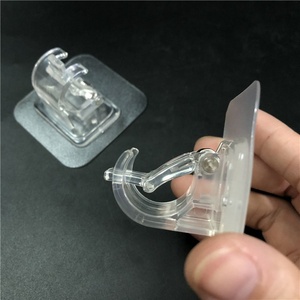 Tự dính Rod suppotor móc đường sắt giá tắm Rèm Rod chủ <span class=keywords><strong>Hooks</strong></span> Punch miễn phí Rèm Rod Clip tắm treo chủ - Product Image 4