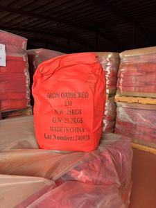 Pigmento di ossido di ferro rosso 130-ossido ferrico (Fe2O3) pigmento plastico inorganico per <span class=keywords><strong>Masterbatch</strong></span> e pigmento di colore in polvere di plastica - Product Image 5