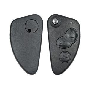 FCCID 147 156 166 GTアルファロメオリモートフォブノーカット用SIP22ブレード433MHZ ID48チップ交換用3ボタンフリップカーキー - Product Image 6