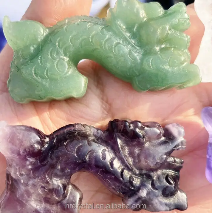 Vividi animali di cristallo popolare artigianato cristallo naturale pietre curative drago per souvenir 2024