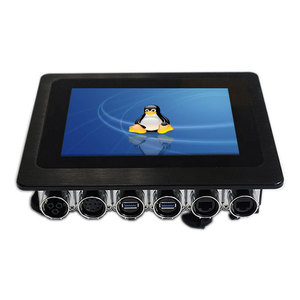 IP67 Wasserdichtes Computer gehäuse, industrieller Touchscreen-PC Linux - Product Image 1