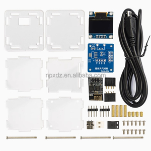 ESP8266 orologio meteo Kit modulo Wifi IoT scheda sviluppo tempo temperatura umidità gruppo saldatura