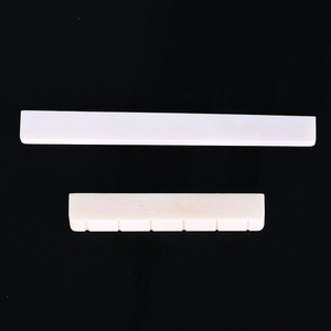Bone Ivory-Set 6 Saiten klassische Gitarre Bridge-Sattel und Nuss für Musikinstrumente Ersatzteil Gitarrenteile