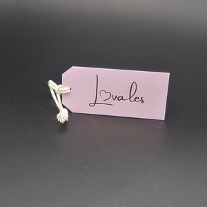 Hi chất lượng quyến rũ Thiết kế quần áo hangtag treo Tag cho may mặc lá vàng name tag - Product Image 1